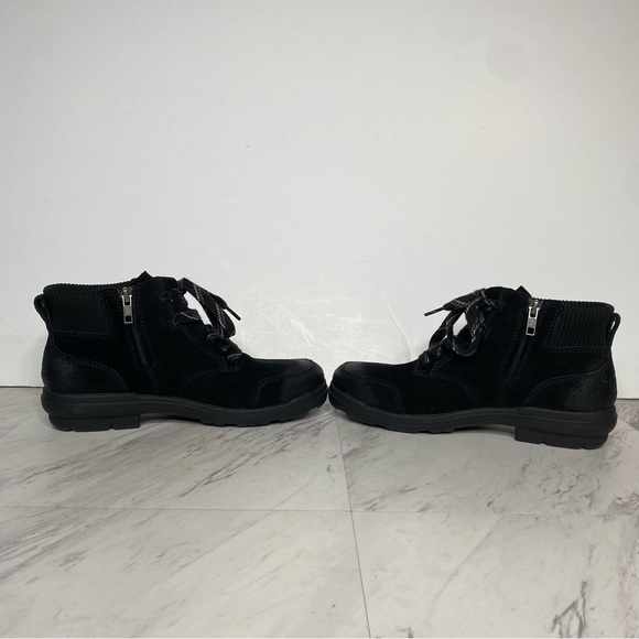 UGG Hapsburg Black Lace Up Ankle Boot 9 - Picture 5 of 15